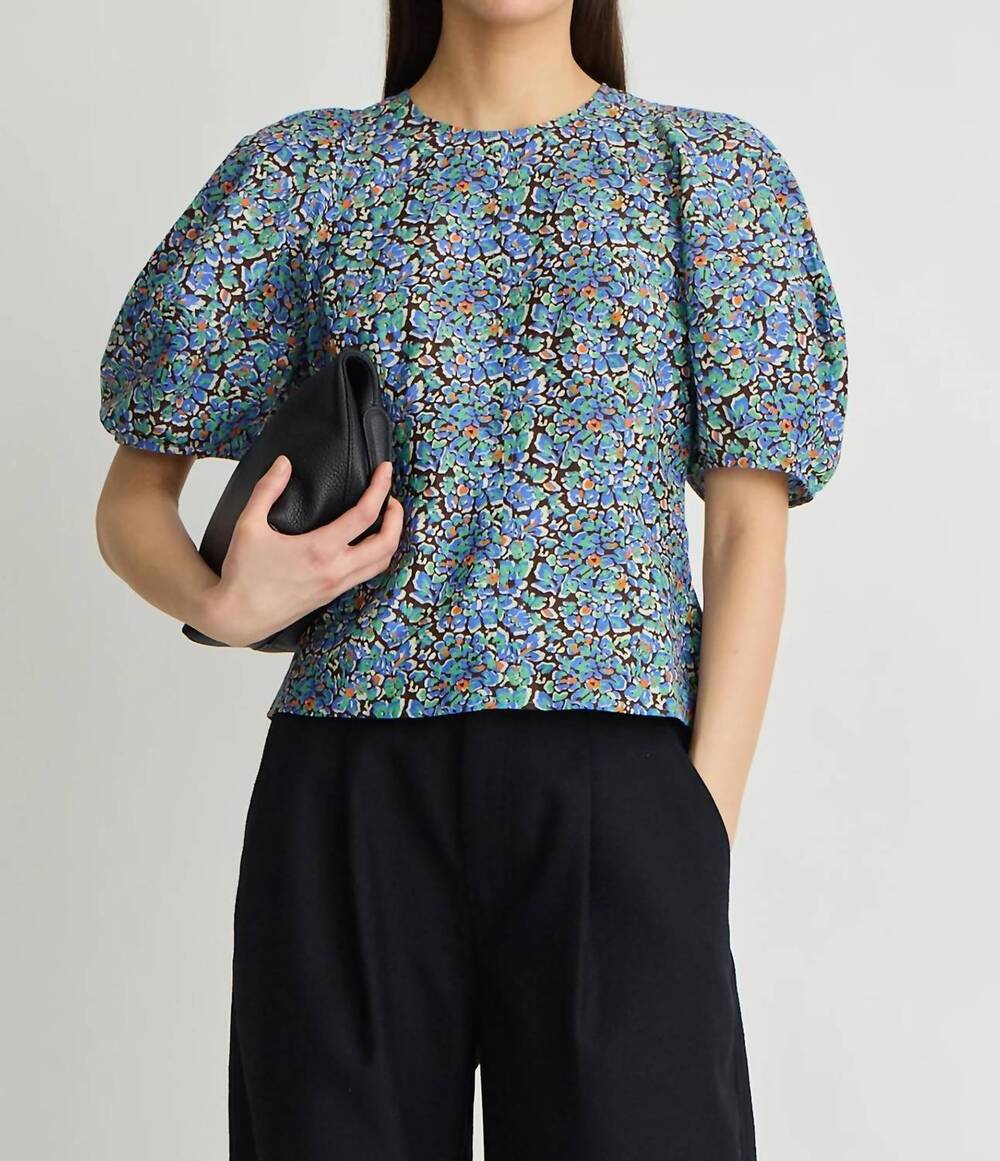 NEW APIECE APART lino top in cloud cottage floral